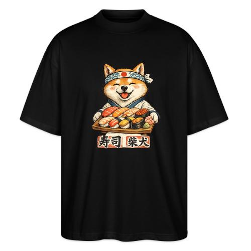 Funny Shiba Inu Sushi Kawaii Dog Tee - Stanley/Stella Blaster Oversized T-Shirt 