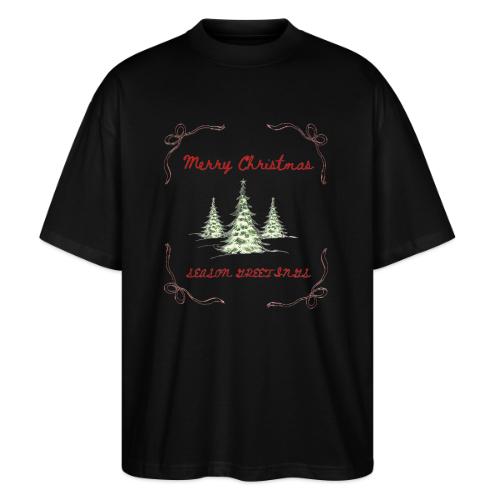 Beautiful Green Christmas Tree Graphic - Stanley/Stella Blaster Oversized T-Shirt 
