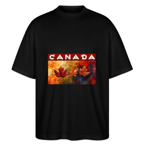Painted Canada Leaves - Stanley/Stella Blaster Oversized T-Shirt 