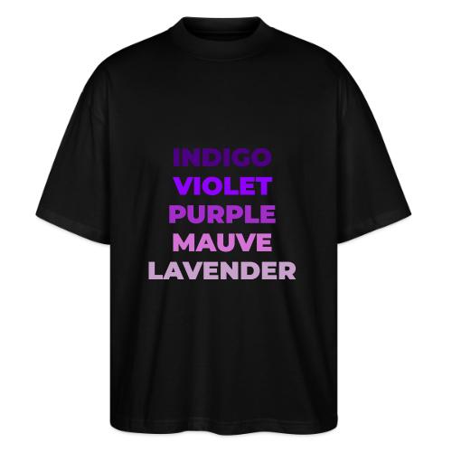 Shades of Purple - Stanley/Stella Blaster Oversized T-Shirt 