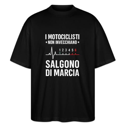 Motorcyclists Never Age Heartbeat Design - Stanley/Stella Blaster Oversized T-Shirt 