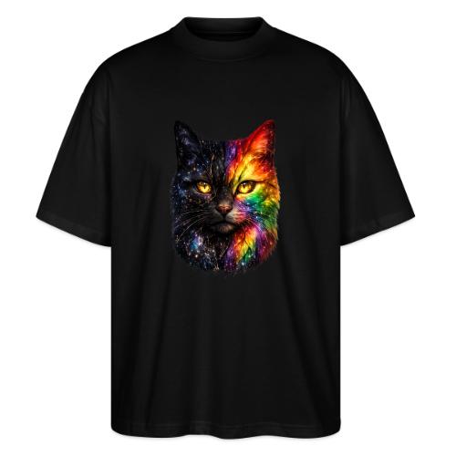 Cosmic Galaxy Rainbow Cat - Stanley/Stella Blaster Oversized T-Shirt 