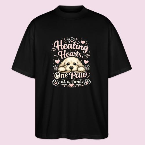 Healing Hearts, One Paw at a Time - Stanley/Stella Blaster Oversized T-Shirt 