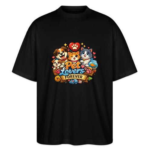 Pet Lover Forever Cute Cats & Dogs - Stanley/Stella Blaster Oversized T-Shirt 