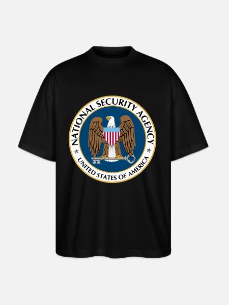 National Security Agency Logo - Stanley/Stella Blaster Oversized T-Shirt  - black