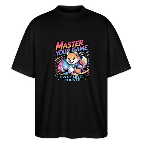 Cute Gamer Shiba Inu Level Up - Stanley/Stella Blaster Oversized T-Shirt 
