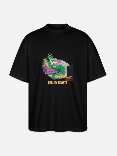 Reality Roasts - Stanley/Stella Blaster Oversized T-Shirt - black