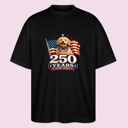 America 250 Dog Mom Goldendoodle - Stanley/Stella Blaster Oversized T-Shirt 