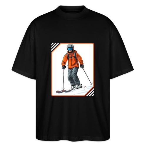 Skiing Thrill Ride - Stanley/Stella Blaster Oversized T-Shirt 