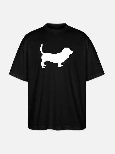 Basset Hound Dog - Stanley/Stella Blaster Oversized T-Shirt  - black