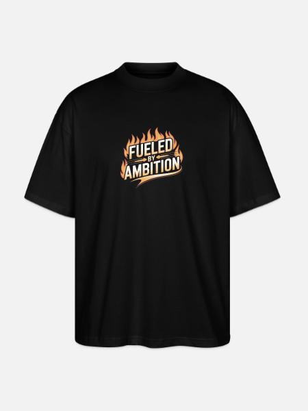 Fueled by Ambition Flame - Stanley/Stella Blaster Oversized T-Shirt  - black