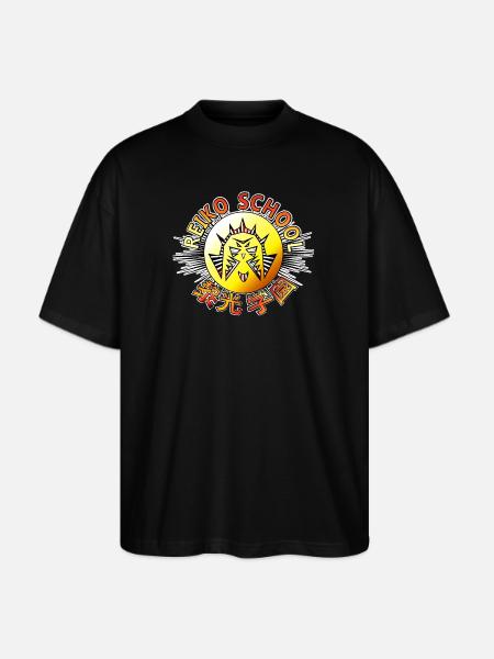 Reiko Daybreak School Emblem Sunrise - Stanley/Stella Blaster Oversized T-Shirt - black