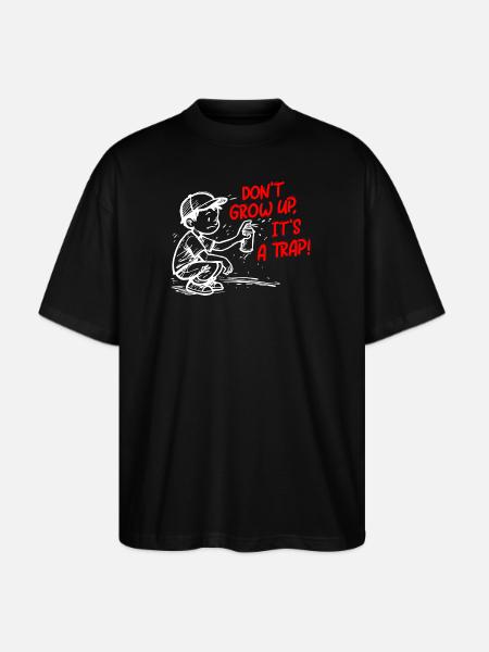 It's a trap - Stanley/Stella Blaster Oversized T-Shirt - black