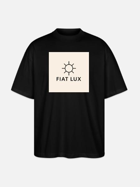 Fiat Lux Sun Emblem - Stanley/Stella Blaster Oversized T-Shirt  - black