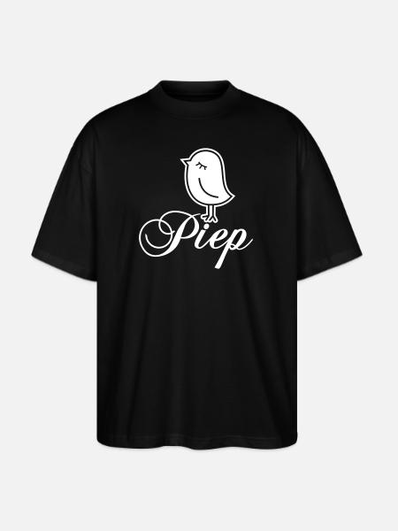 Sparrow “Piep” - Stanley/Stella Blaster Oversized T-Shirt - black