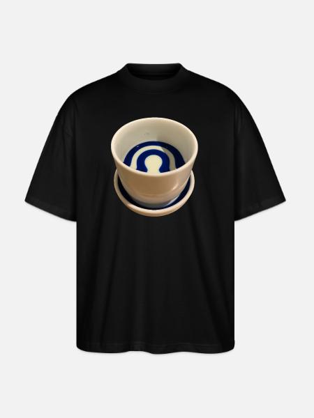 Janome-choko sake cup - Stanley/Stella Blaster Oversized T-Shirt - black