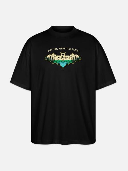 Nature Never Sleeps - Stanley/Stella Blaster Oversized T-Shirt - black