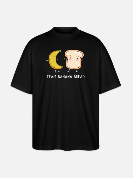 Bread Bakery Banana Bread - Stanley/Stella Blaster Oversized T-Shirt  - black