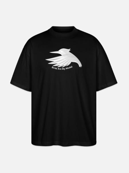 Birds_Are_My_Model - Stanley/Stella Blaster Oversized T-Shirt - black