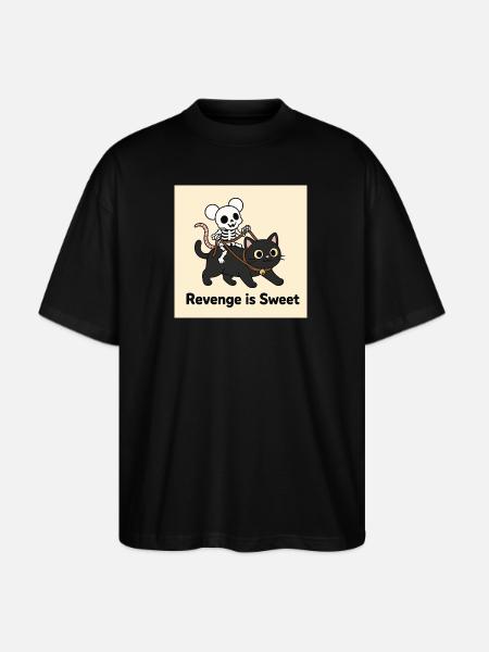 Revenge is Sweet Halloween Design - Stanley/Stella Blaster Oversized T-Shirt - black