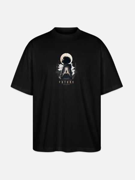 Future Stairway Vision - Stanley/Stella Blaster Oversized T-Shirt - black