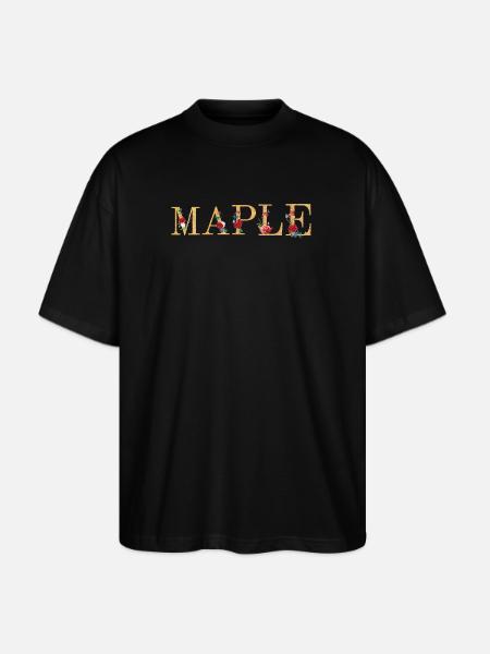 Maple - Stanley/Stella Blaster Oversized T-Shirt - black