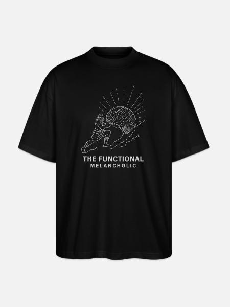 The Functional Melancholic - Stanley/Stella Blaster Oversized T-Shirt  - black