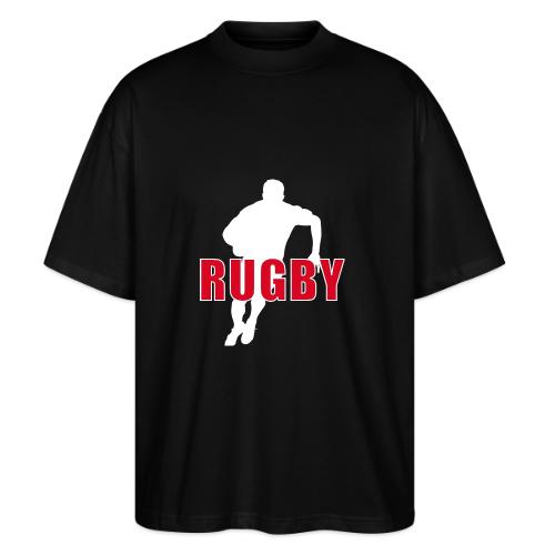 Bold Rugby Action Silhouette - Stanley/Stella Blaster Oversized T-Shirt 