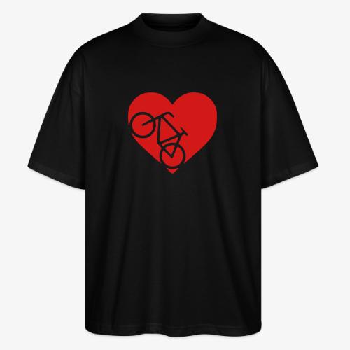 heart_bicycle_cutout - Stanley/Stella Blaster Oversized T-Shirt 