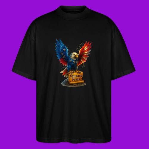 Veterans Press & Bald Eagle Flag 2 Print Set - Stanley/Stella Blaster Oversized T-Shirt 