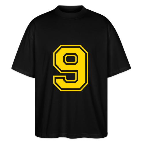 Number 9 in a classic athletic collegiate font - Stanley/Stella Blaster Oversized T-Shirt 
