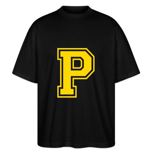 Letter P – Capital Athletic Alphabet Monogram - Stanley/Stella Blaster Oversized T-Shirt 