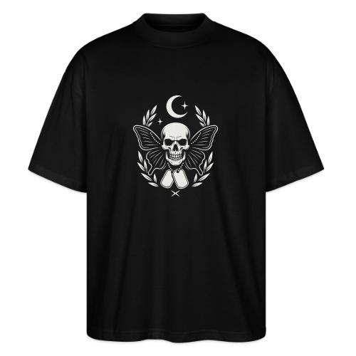 Skull butterfly dog tags - Stanley/Stella Blaster Oversized T-Shirt 