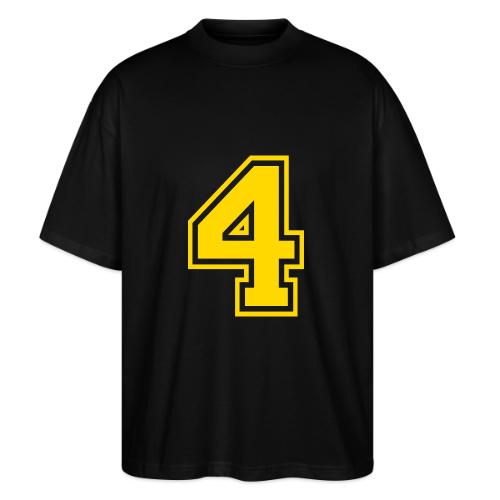 Number 4 in a classic athletic collegiate font - Stanley/Stella Blaster Oversized T-Shirt 