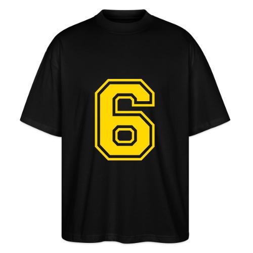 Number 6 in a classic athletic collegiate font - Stanley/Stella Blaster Oversized T-Shirt 