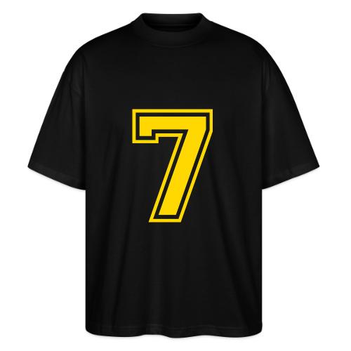Number 7 in a classic athletic collegiate font - Stanley/Stella Blaster Oversized T-Shirt 
