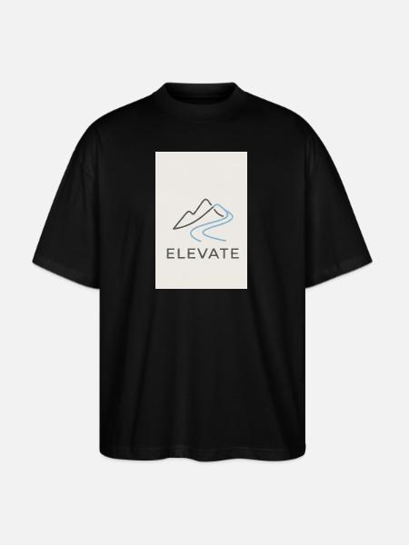 Elevate Mountain Minimal - Stanley/Stella Blaster Oversized T-Shirt - black