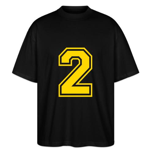 Number 2 in a classic athletic collegiate font - Stanley/Stella Blaster Oversized T-Shirt 