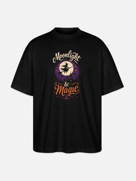 Moonlight & Magic Tshirt - Stanley/Stella Blaster Oversized T-Shirt - black