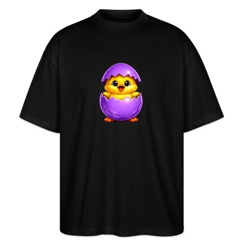 Easter Chick Purple - Stanley/Stella Blaster Oversized T-Shirt 