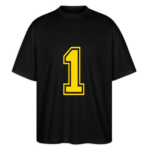 Number 1 in a classic athletic collegiate font - Stanley/Stella Blaster Oversized T-Shirt 