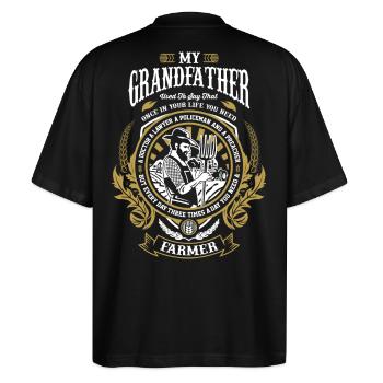 Farmer farmers union farmers farmer horny farme - Stanley/Stella Blaster Oversized T-Shirt  - black - Back