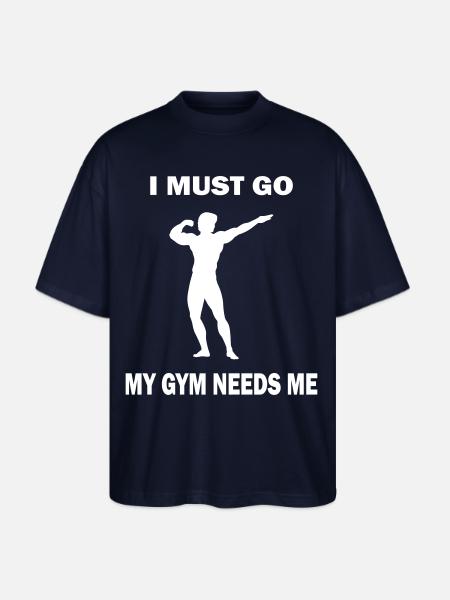 mygym - Stanley/Stella Blaster Oversized T-Shirt  - french navy