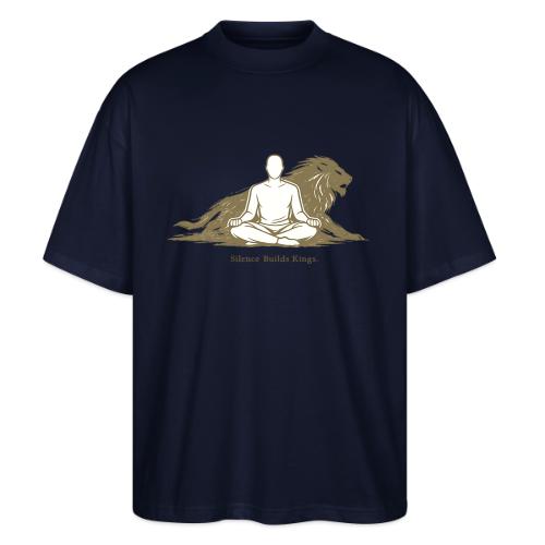 Silence Builds Kings Meditation Lion - Stanley/Stella Blaster Oversized T-Shirt 