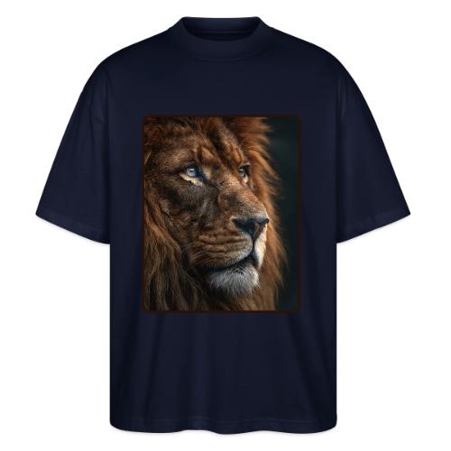 Lion Portrait Majestic Wildlife Design - Stanley/Stella Blaster Oversized T-Shirt 
