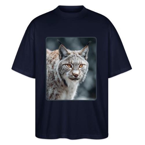 Lynx Portrait Piercing Eyes Design - Stanley/Stella Blaster Oversized T-Shirt 