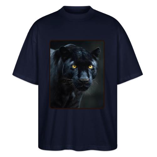 Black Panther Glowing Eyes Design - Stanley/Stella Blaster Oversized T-Shirt 