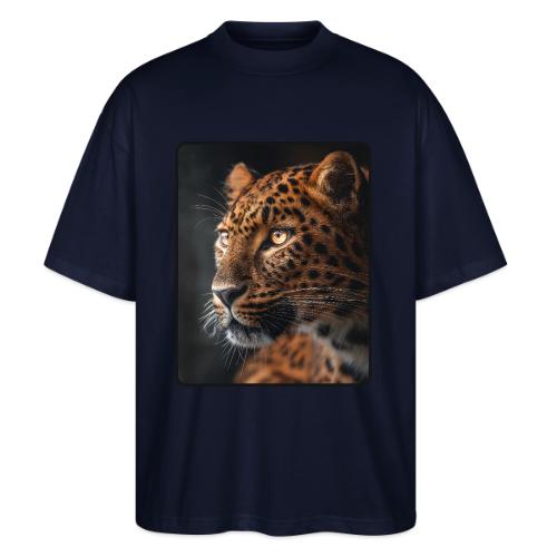 Amur Leopard Face Wildlife Design - Stanley/Stella Blaster Oversized T-Shirt 