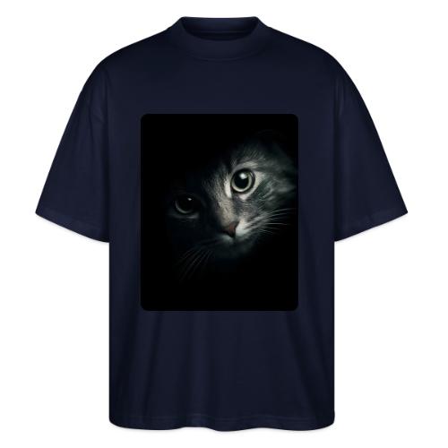 Cat Face in Shadow Close-Up Design - Stanley/Stella Blaster Oversized T-Shirt 
