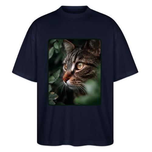 Tabby Cat Jungle Eyes Design - Stanley/Stella Blaster Oversized T-Shirt 